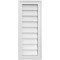 Ekena Millwork Vertical Surface Mount PVC Gable Vnt: Non-Functional, w/2"W x 1-1/2"H, Brickmould Frame, 12"W x 30"H GVPVE12X3002SN - alternate 1
